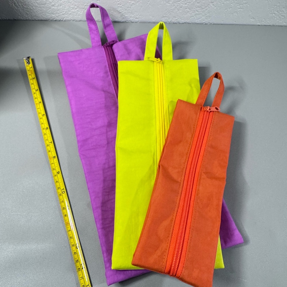 Handmade Nylon 3D Zip Set Solid Colored Set  3 for $40